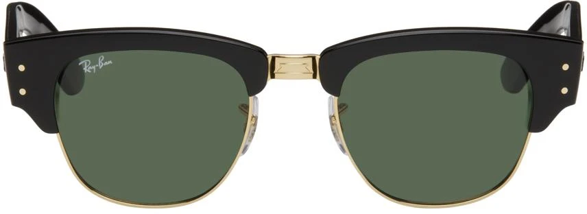 商品Ray-Ban|Black & Gold Mega Clubmaster Sunglasses,价格¥932,第1张图片