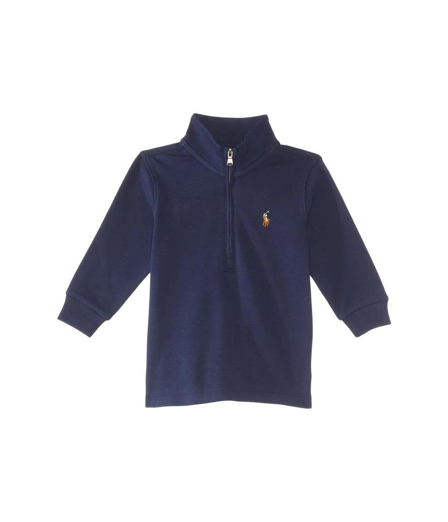 商品Ralph Lauren|Cotton Interlock 1/4 Zip Pullover (Infant),价格¥252,第1张图片