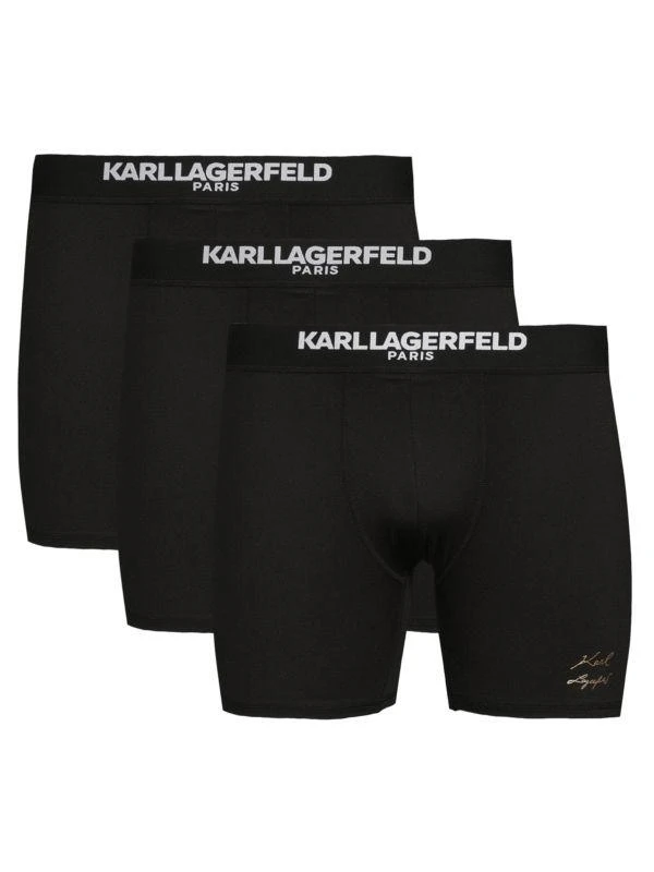 商品Karl Lagerfeld Paris|3-Pack Logo Boxer Briefs Set,价格¥163,第1张图片