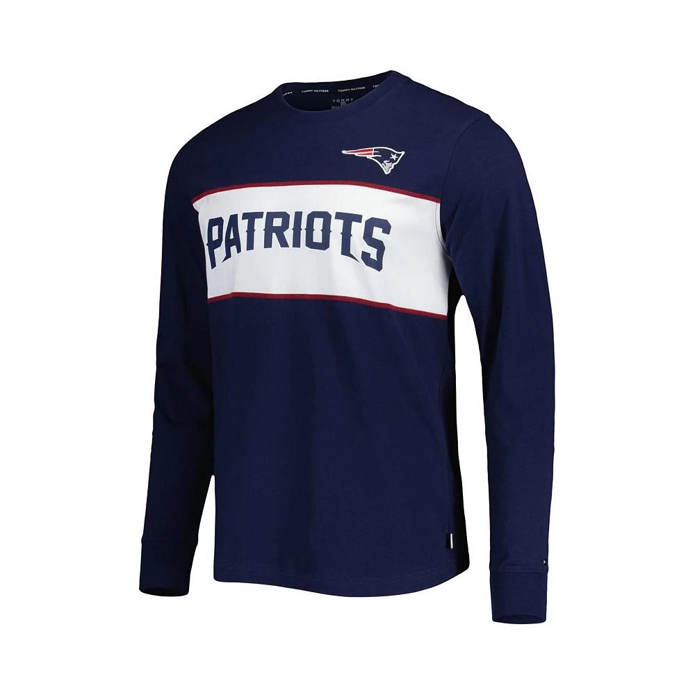 商品Tommy Hilfiger|Men's Navy New England Patriots Peter Team Long Sleeve T-shirt,价格¥490,第2张图片详细描述