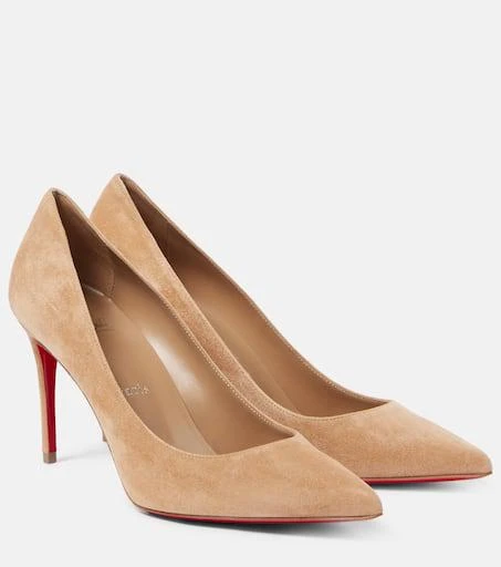 商品Christian Louboutin|Kate 85绒面革高跟鞋,价格¥7863,第1张图片