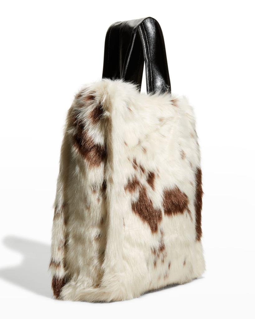 Leia Faux-Fur Tote Bag商品第4张图片规格展示