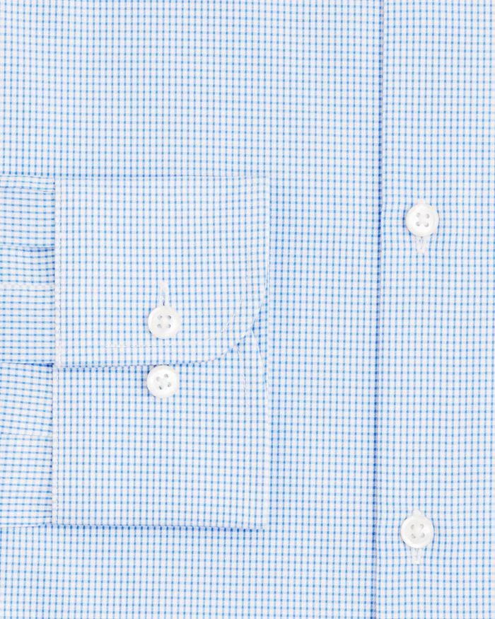 商品The Men's Store at Bloomingdale's|Textured Micro Grid Check Dress Shirt - Regular Fit - 100% Exclusive,价格¥355,第2张图片详细描述