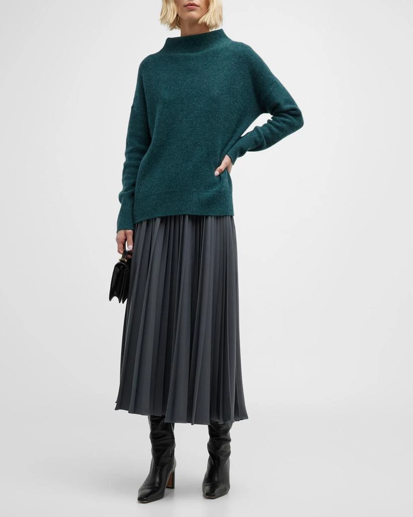 商品Vince|Boiled Cashmere Funnel-Neck Pullover,价格¥3258,第4张图片详细描述