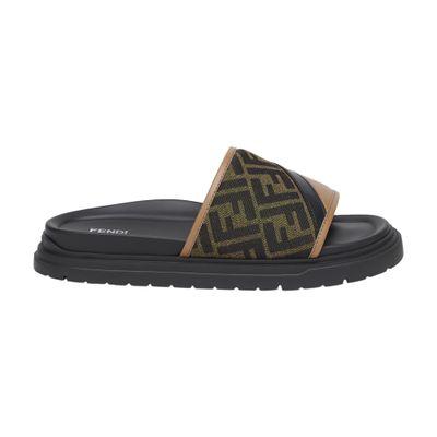 Fendi Fendi Diagonal Slides - Sandals - Free Shipping  display picture 3