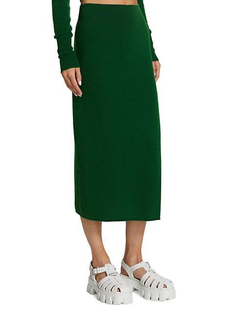 商品FRAME|Cashmere Blend Pencil Skirt,价格¥3209,第6张图片详细描述
