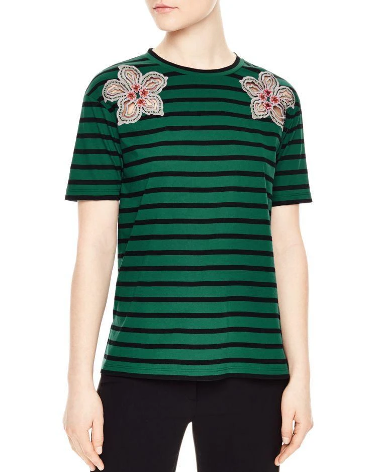 商品Sandro|Hawai Embellished Tee,价格¥468,第1张图片