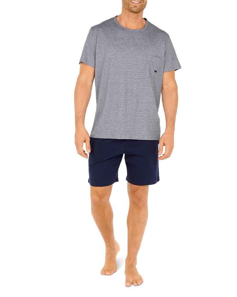 商品HOM|Comfort Cotton Pajama Shorts,价格¥708,第1张图片