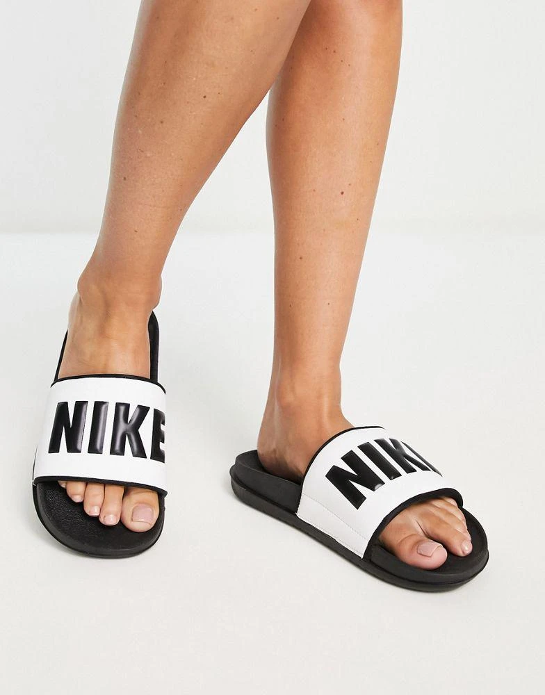 商品NIKE|Nike Offcourt sliders in white and black,价格¥221,第4张图片详细描述