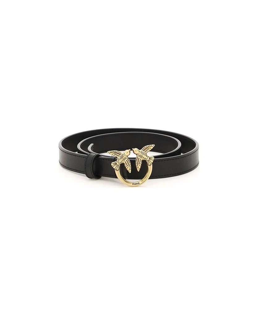 商品PINKO|Love Birds Leather Thin Belt,价格¥555,第1张图片