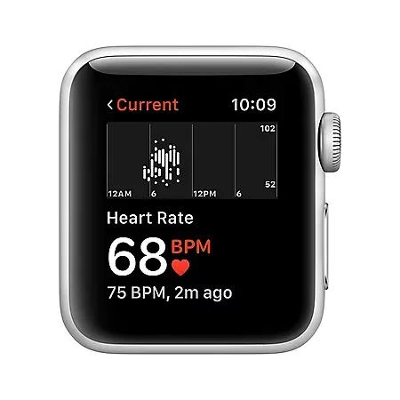 商品Apple|Apple Watch Series 3 GPS Space Gray Aluminum Case with Black Sport Band (Choose Size)表,价格¥1229,第5张图片详细描述