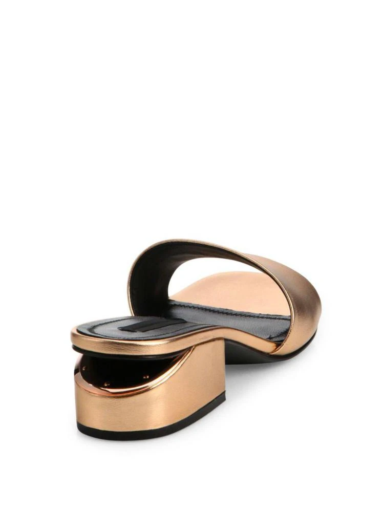 商品Alexander Wang|Lou Metallic Leather Sandals,价格¥1351,第2张图片详细描述