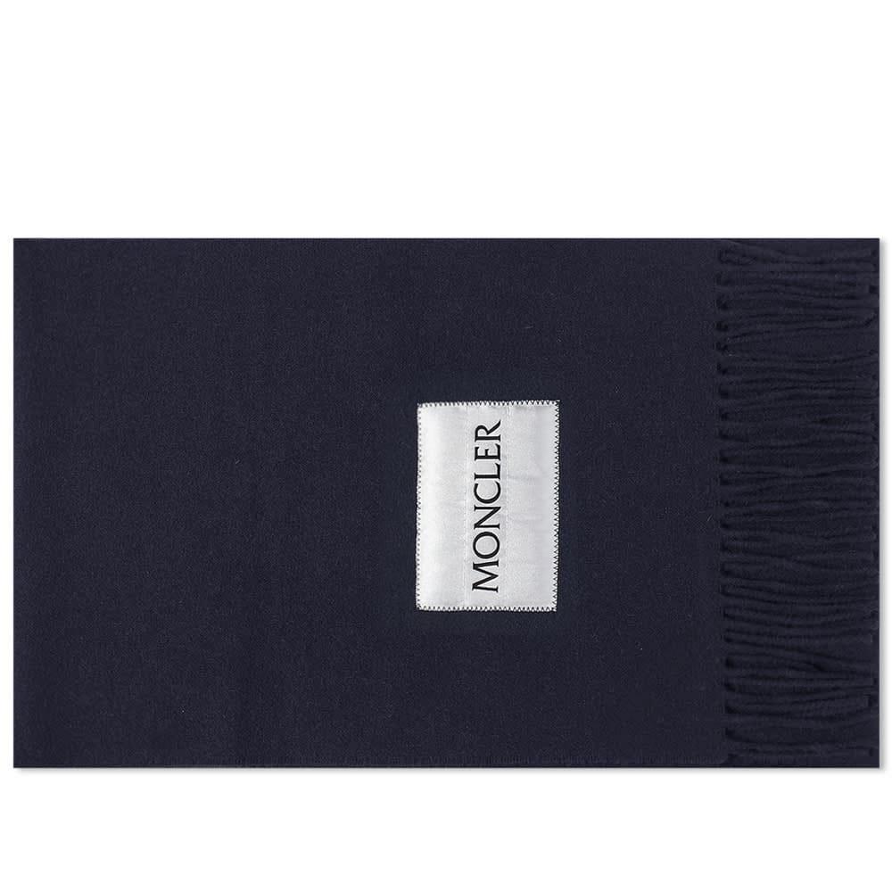 商品Moncler|Moncler Label Logo Scarf,价格¥2058,第1张图片
