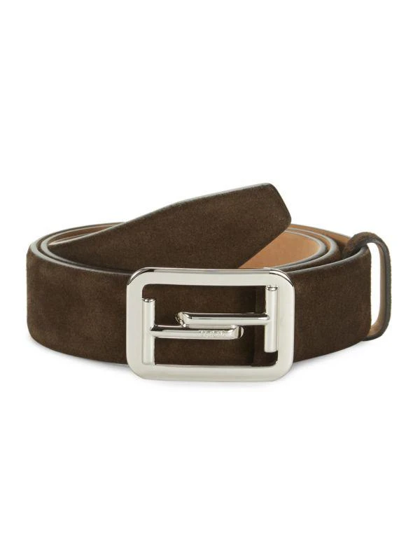 商品Tod's|Logo Leather & Suede Belt,价格¥2051,第1张图片