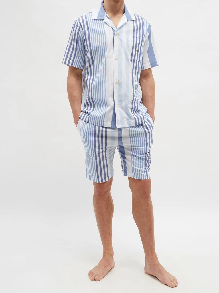 商品Ralph Lauren|Logo-embroidered striped cotton-twill pyjamas,价格¥539,第2张图片详细描述