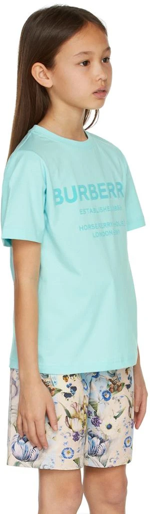 商品Burberry|蓝色 Horseferry 儿童 T 恤,价格¥1376,第3张图片详细描述