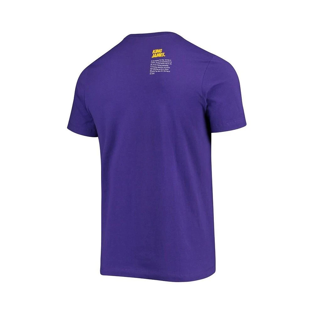 商品NIKE|Men's LeBron James Purple Los Angeles Lakers Select Series MVP Name and Number T-shirt,价格¥193,第3张图片详细描述