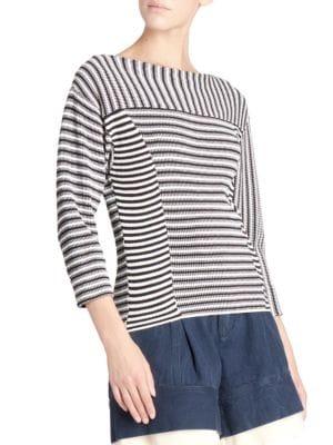 Mariniere Striped Knit Pullover Top商品第3张图片规格展示