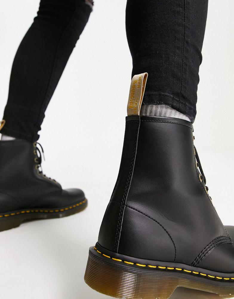 Dr Martens vegan 1460 8-eye boots in black商品第3张图片规格展示