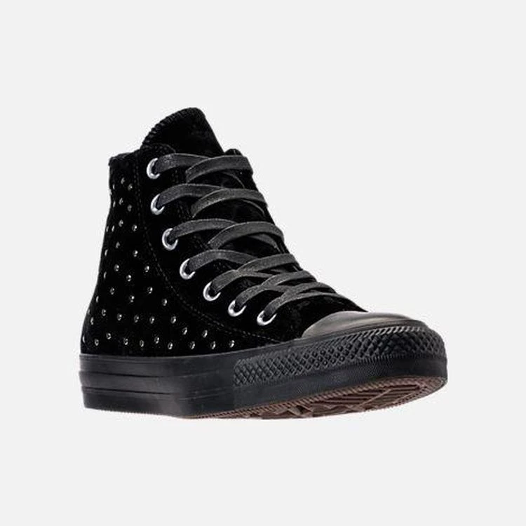商品Converse|Women's Converse Chuck Taylor High Top Velvet Stud Casual Shoes,价格¥167,第1张图片