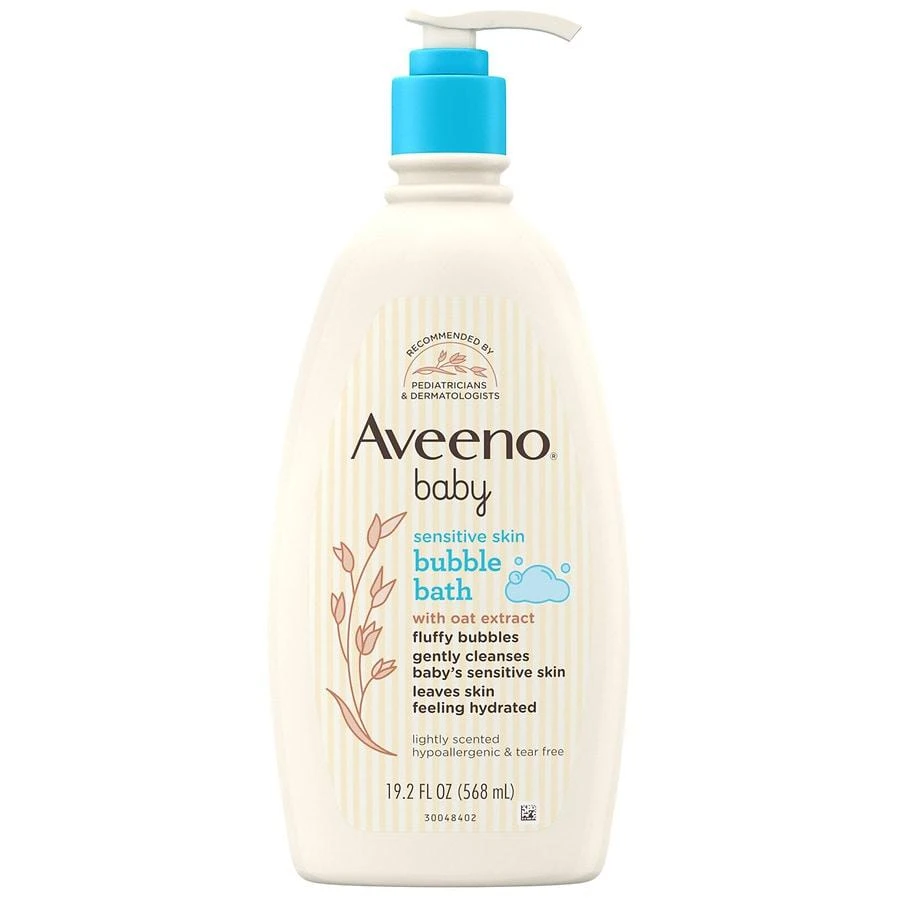 商品Aveeno|Sensitive Skin Bubble Bath With Oat Extract,价格¥101,第1张图片