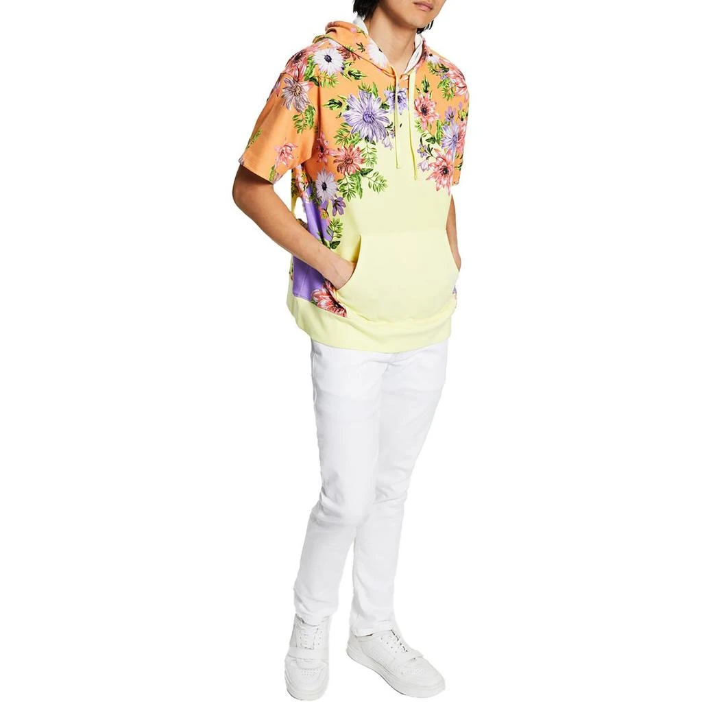 商品INC International|INC Mens Floral Short Sleeve Hoodie,价格¥101,第1张图片