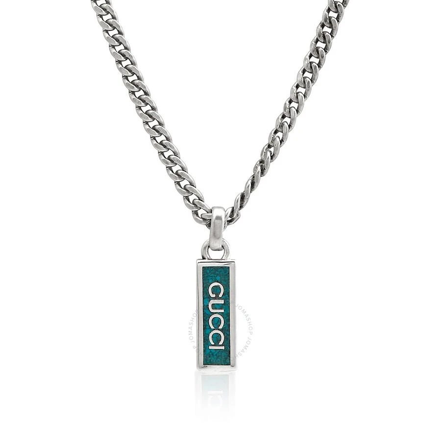 商品Gucci|Unisex 925-Sterling Sterling Silver Green Necklace,价格¥3526,第3张图片详细描述