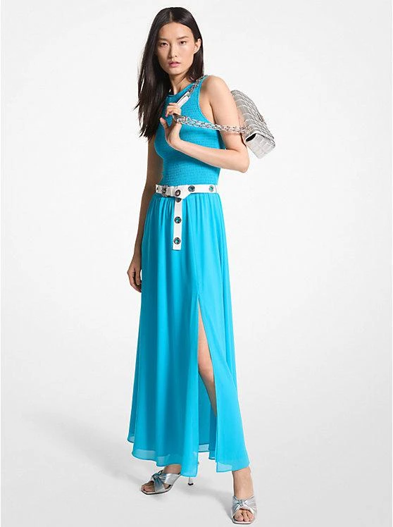 商品Michael Kors|Smocked Georgette Maxi Dress,价格¥1463,第1张图片