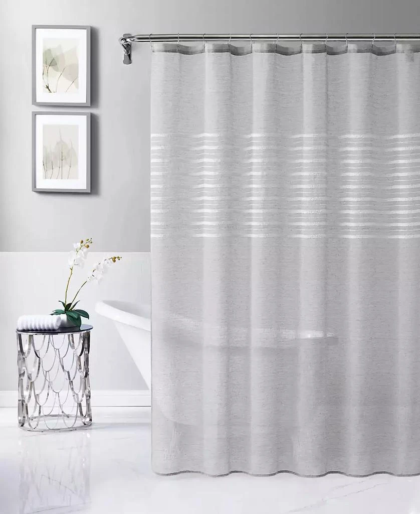 商品Dainty Home|Daniella Tufted Shower Curtain, 72" x 70",价格¥223,第1张图片