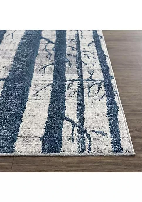 商品Abani Rugs|Rugs Mist Mis140a Blue Trees Area Rug 6 X 9,价格¥1080,第2张图片详细描述