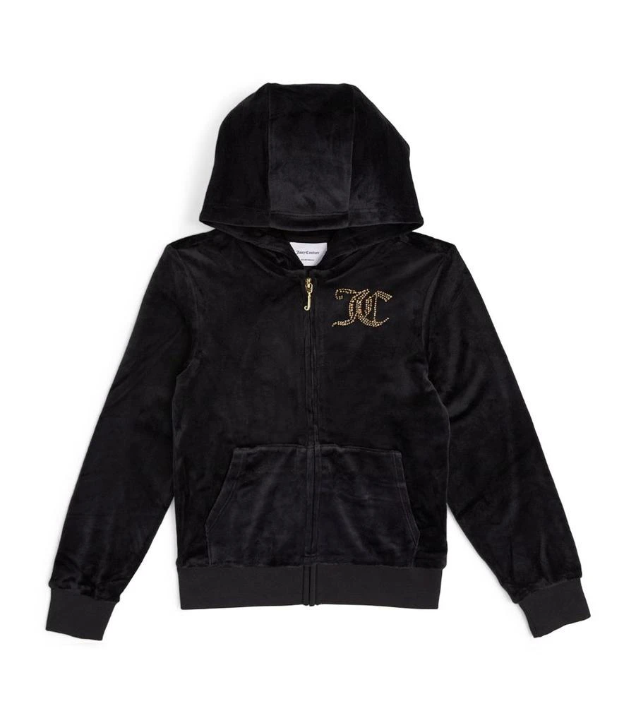 商品Juicy Couture|Velour Diamanté Logo Hoodie (7-16 Years),价格¥756,第1张图片