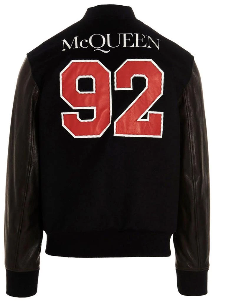 商品Alexander McQueen|Alexander McQueen Logo Embroidered Buttoned Jacket,价格¥13772,第2张图片详细描述