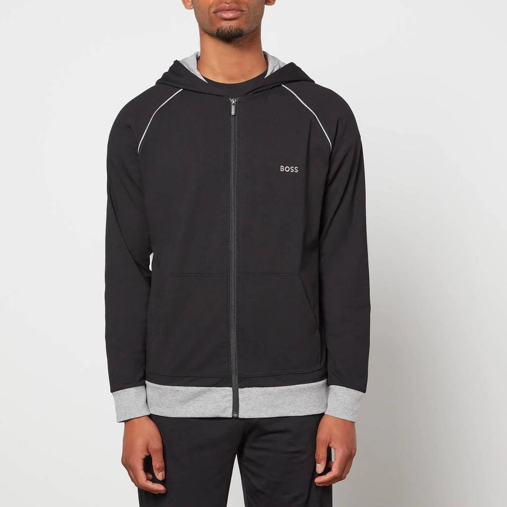 商品Hugo Boss|BOSS Bodywear Men's Mix&Match Hooded Jacket - Black,价格¥415,第1张图片