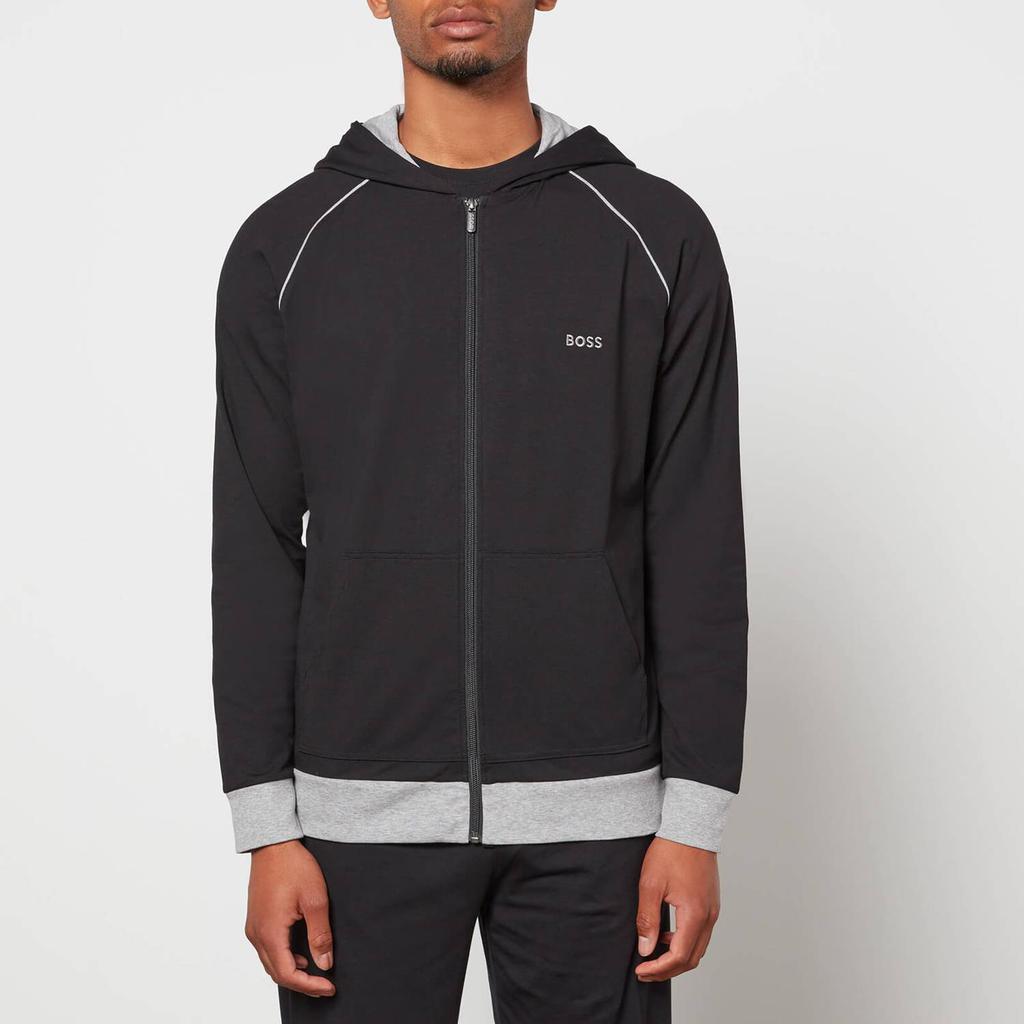 商品Hugo Boss|BOSS Bodywear Men's Mix&Match Hooded Jacket - Black,价格¥609,第1张图片