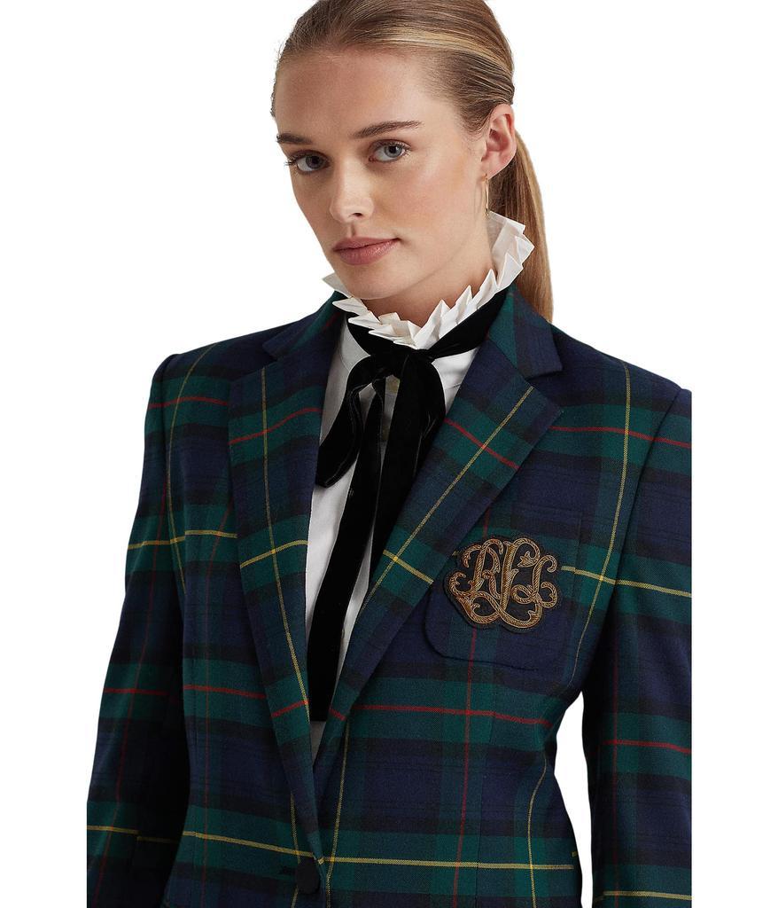 商品Ralph Lauren|Plaid Bullion Twill Blazer,价格¥2419,第5张图片详细描述