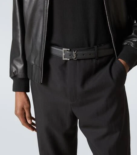 商品Yves Saint Laurent|Slim grained leather belt,价格¥4898,第3张图片详细描述
