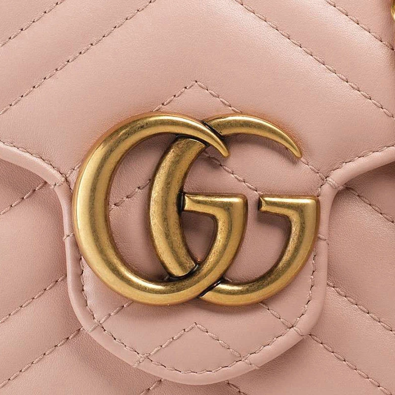 GUCCI 古驰 女士粉色皮革链条包 474575-DRW1T-5909 商品