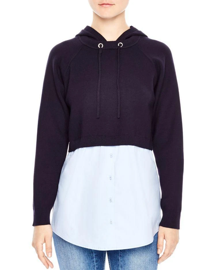 商品Sandro|Horia Hooded Combo Sweater ,价格¥1463,第1张图片