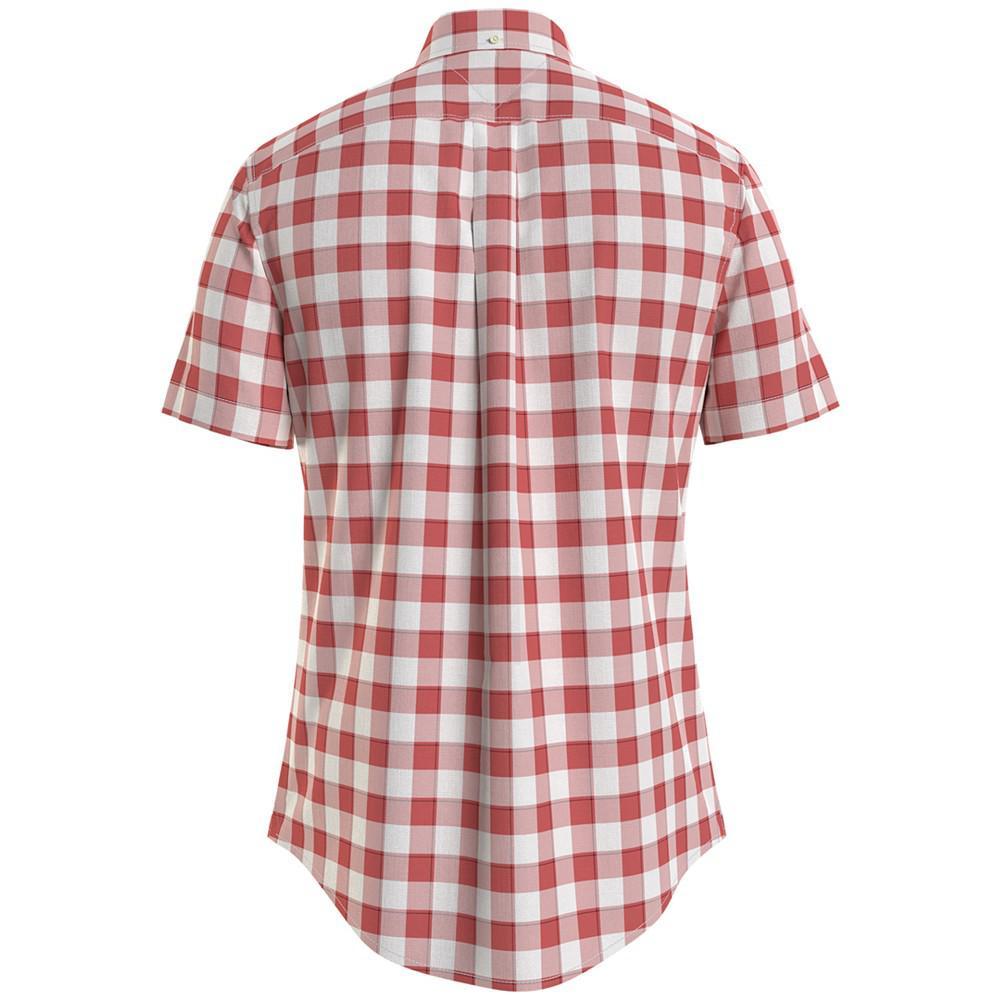 商品Tommy Hilfiger|Men's Check Classic Fit Short Sleeve Shirt,价格¥229,第7张图片详细描述