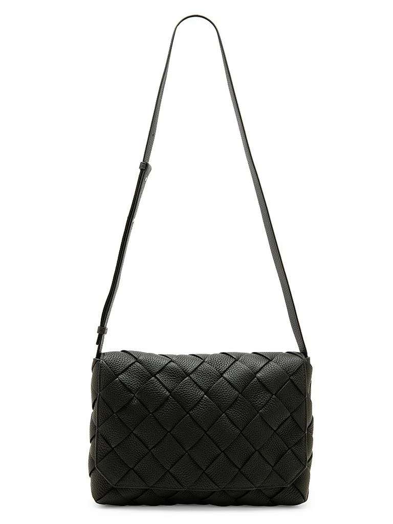 商品Bottega Veneta|Small Diagonal Intreccio Leather Messenger Bag,价格¥22184,第5张图片详细描述