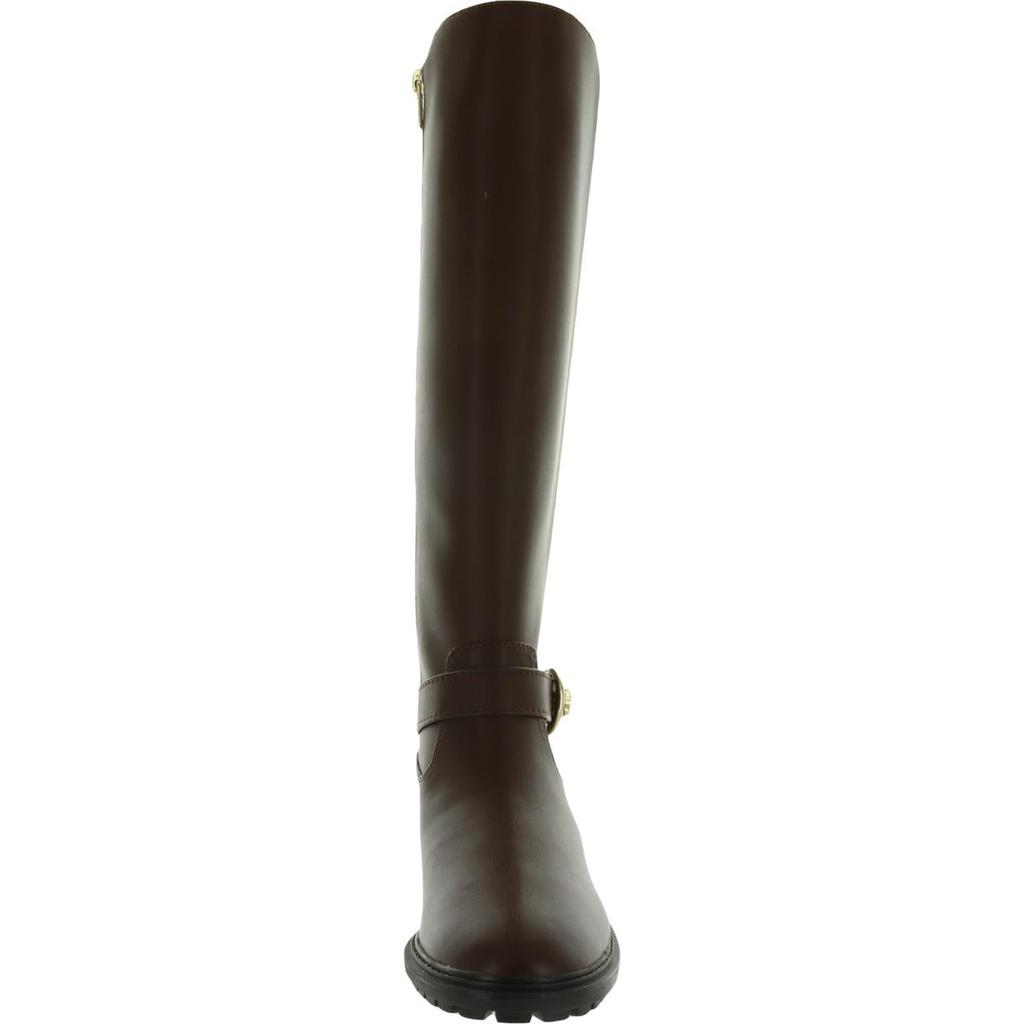 Coach Womens Farrah II Faux-Leather Zipper Knee-High Boots商品第6张图片规格展示