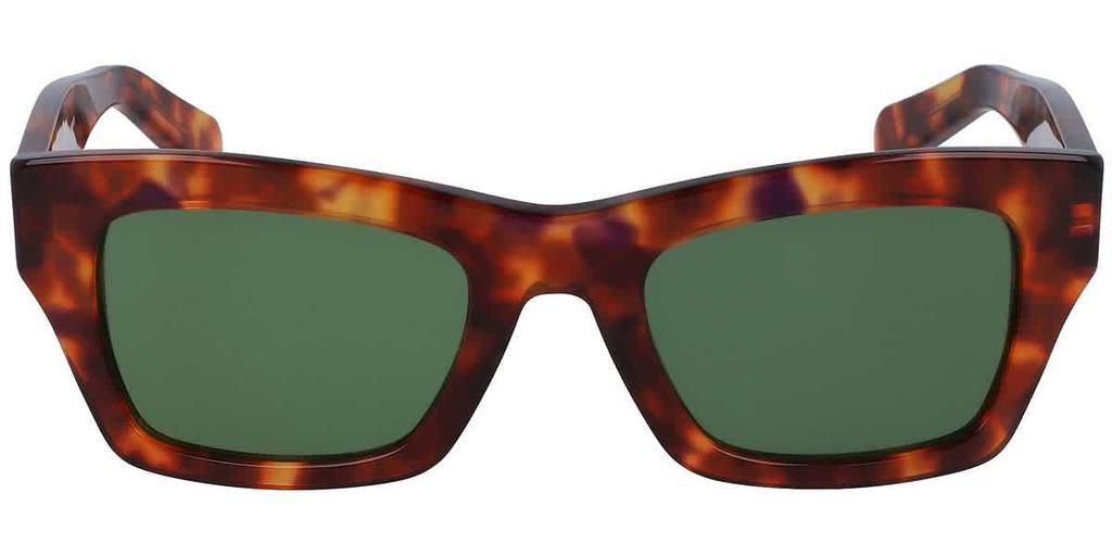 商品Salvatore Ferragamo|Green Rectangular Ladies Sunglasses SF996S 214 5121,价格¥590,第1张图片