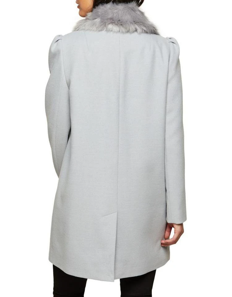 商品Miss Selfridge|Faux Fur Trimmed Dolly Coat,价格¥466,第3张图片详细描述