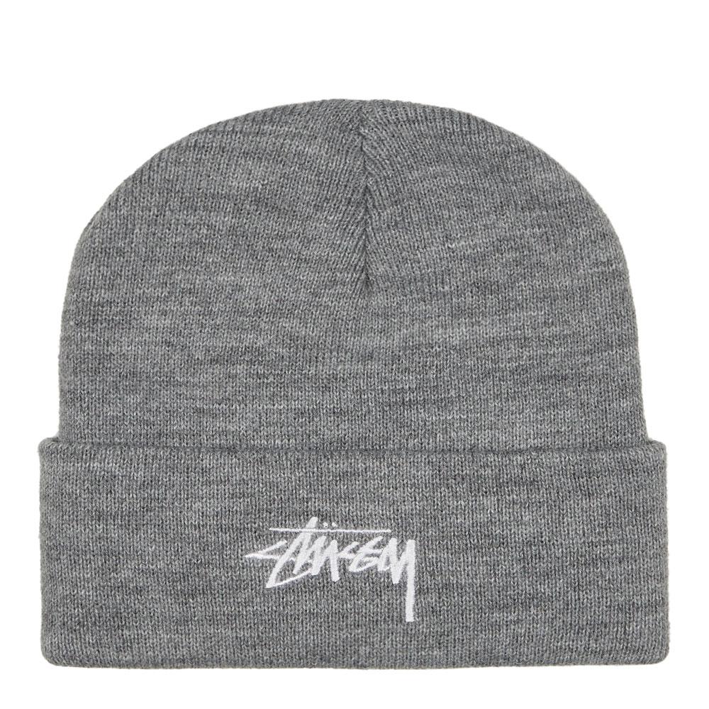 Stussy Stock Cuff Beanie - Grey Heather商品第1张图片规格展示