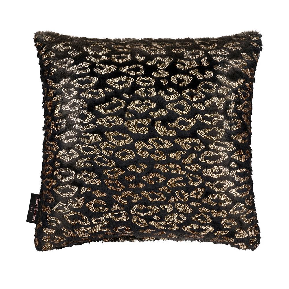 Yesi Black Plush Decorative Pillow, 18" x 18"商品第2张图片规格展示