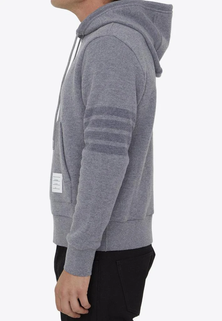 商品Thom Browne|Classic 4-Bar Stripe Detail Hooded Sweatshirt,价格¥16081,第3张图片详细描述