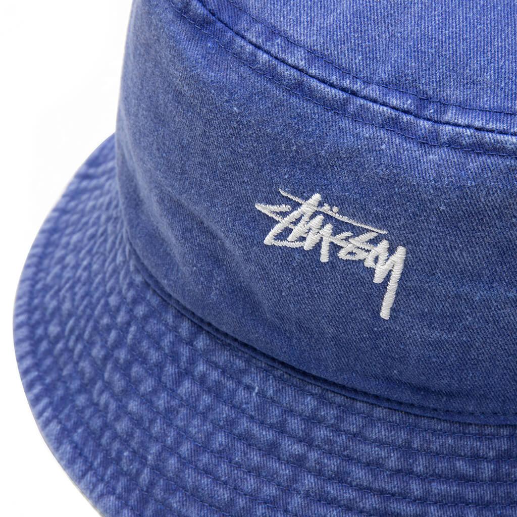 Stussy Washed Stock Bucket Hat - Blue商品第2张图片规格展示