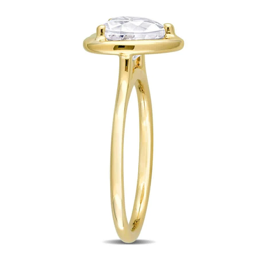 商品Amour|2 CT TGW Created Moissanite-White Fashion Ring 10k Yellow Gold,价格¥2414,第2张图片详细描述