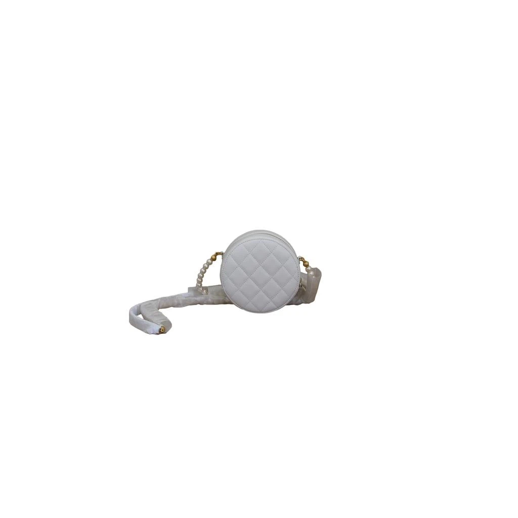 商品Chanel|Chanel Round Clutch with Pearl Chain White,价格¥27125,第3张图片详细描述