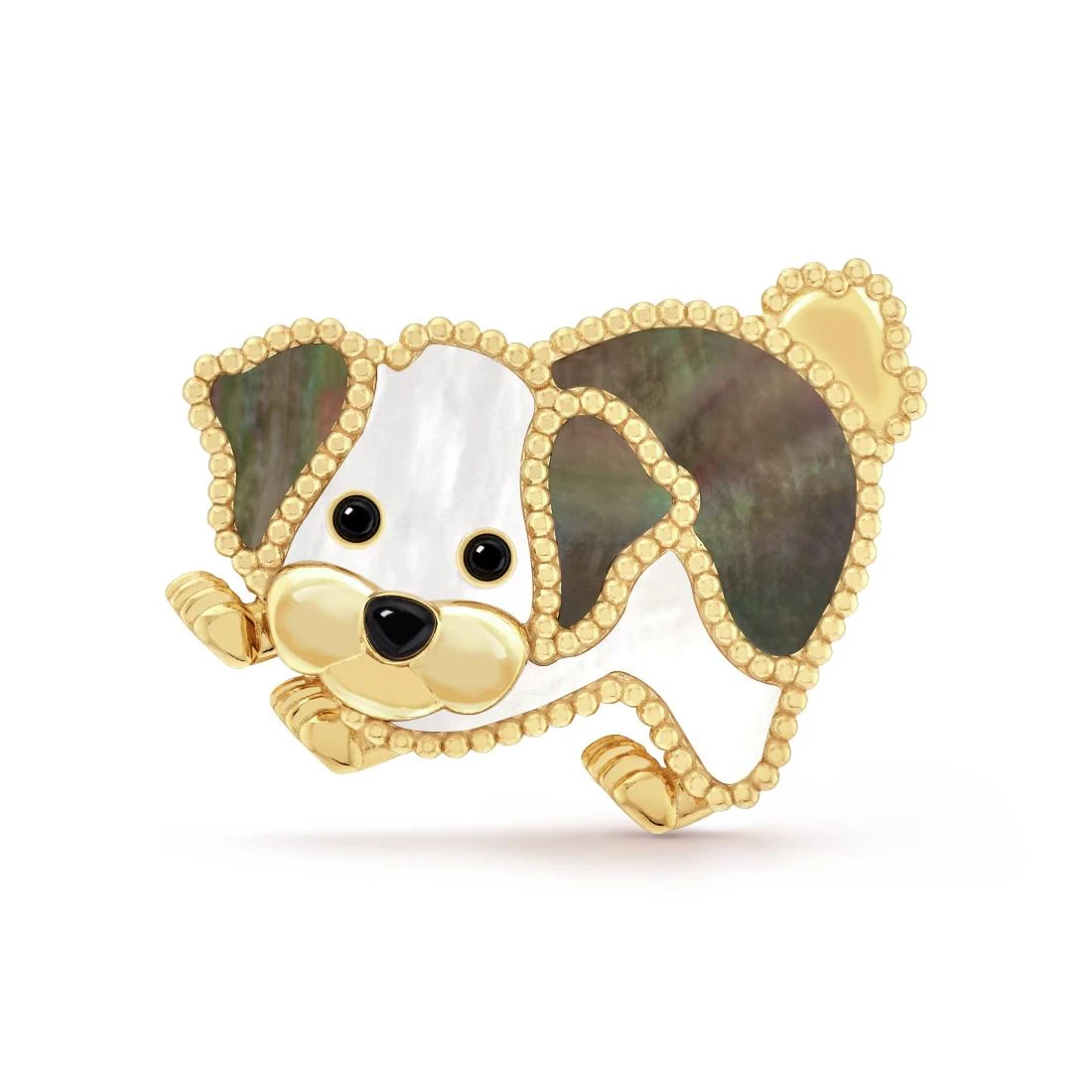 商品Van Cleef & Arpels|包邮包税【预售7天发货】 VCA梵克雅宝 23秋冬 女士 胸针 Lucky Animals Bichon Frise胸针 VCARP9RV00,价格¥69980,第1张图片